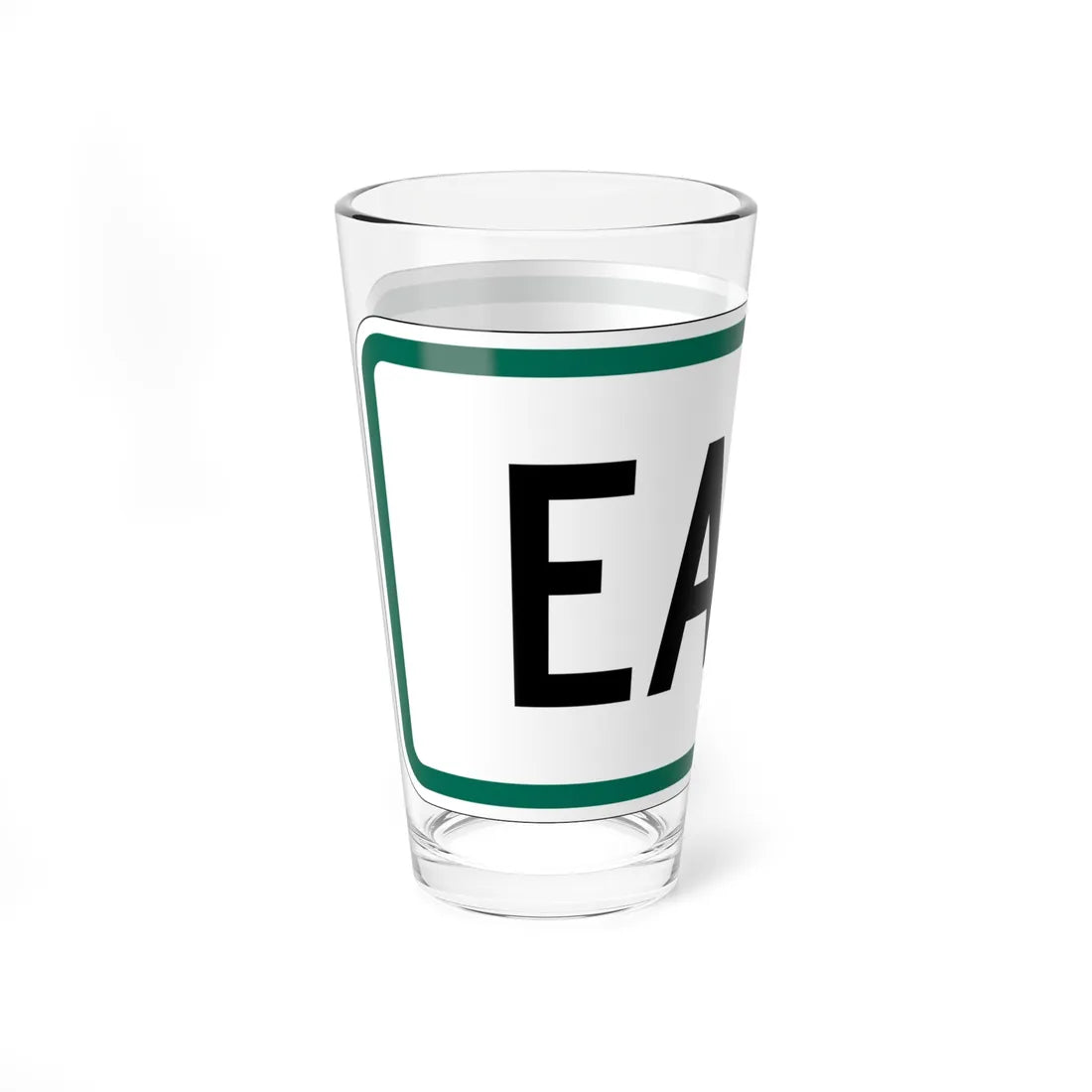 East plate small South Dakota (South Dakota) (Road Sign) Pint Glass 16oz - Go Mug Yourself