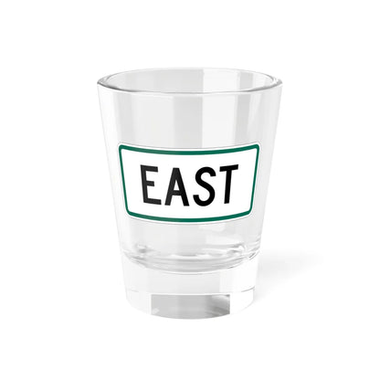 East plate small South Dakota (South Dakota) (Road Sign) Shot Glass 1.5oz 1.5oz - Go Mug Yourself