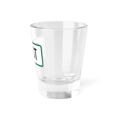 East plate small South Dakota (South Dakota) (Road Sign) Shot Glass 1.5oz - Go Mug Yourself