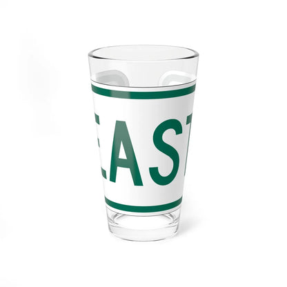 East plate small Vermont (Vermont) (Road Sign) Pint Glass 16oz 16oz - Go Mug Yourself