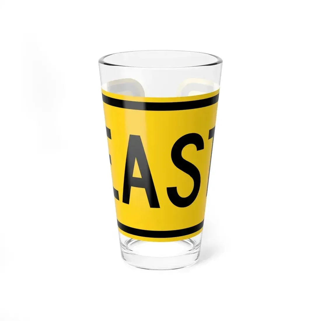 East plate small Wyoming (Wyoming) (Road Sign) Pint Glass 16oz 16oz - Go Mug Yourself