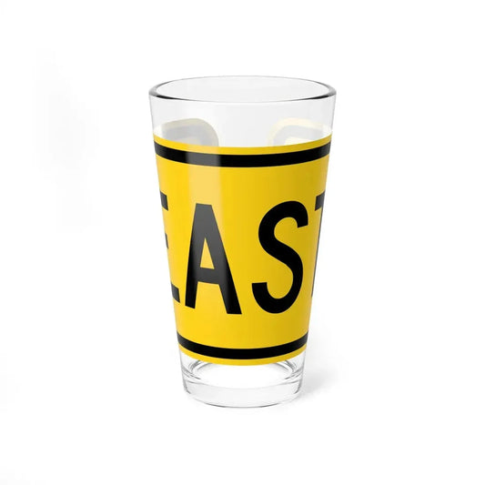 East plate small Wyoming (Wyoming) (Road Sign) Pint Glss 16oz 16oz - Go Mug Yourself