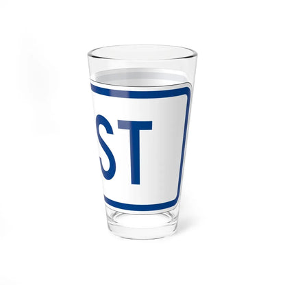 East plate South Carolina (South Carolina) (Road Sign) Pint Glass 16oz - Go Mug Yourself