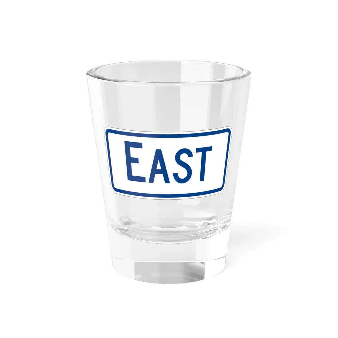 East plate South Carolina (South Carolina) (Road Sign) Shot Glass 1.5oz 1.5oz - Go Mug Yourself