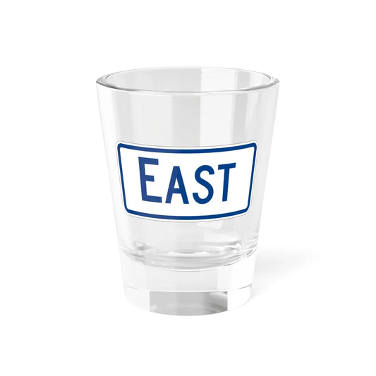 East plate South Carolina (South Carolina) (Road Sign) Shot Glass 1.5oz 1.5oz - Go Mug Yourself
