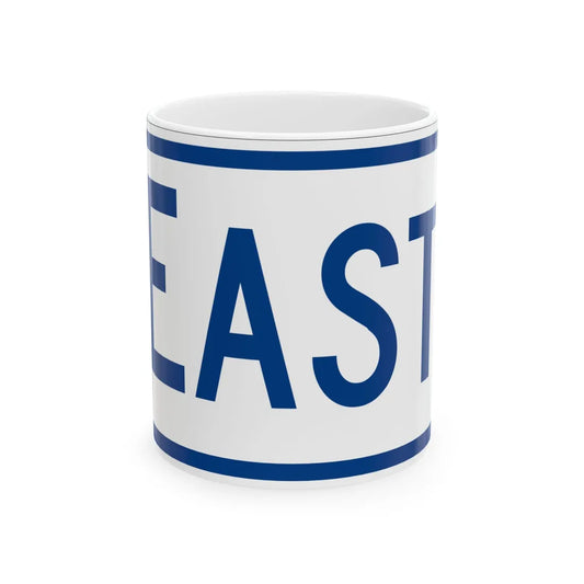 East plate South Carolina (South Carolina) (Road Sign) White Coffee Mug 11oz - Go Mug Yourself