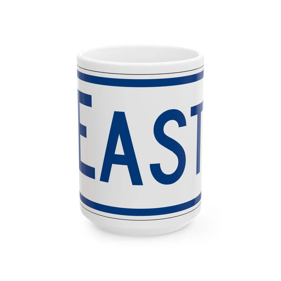 East plate South Carolina (South Carolina) (Road Sign) White Coffee Mug 15oz - Go Mug Yourself