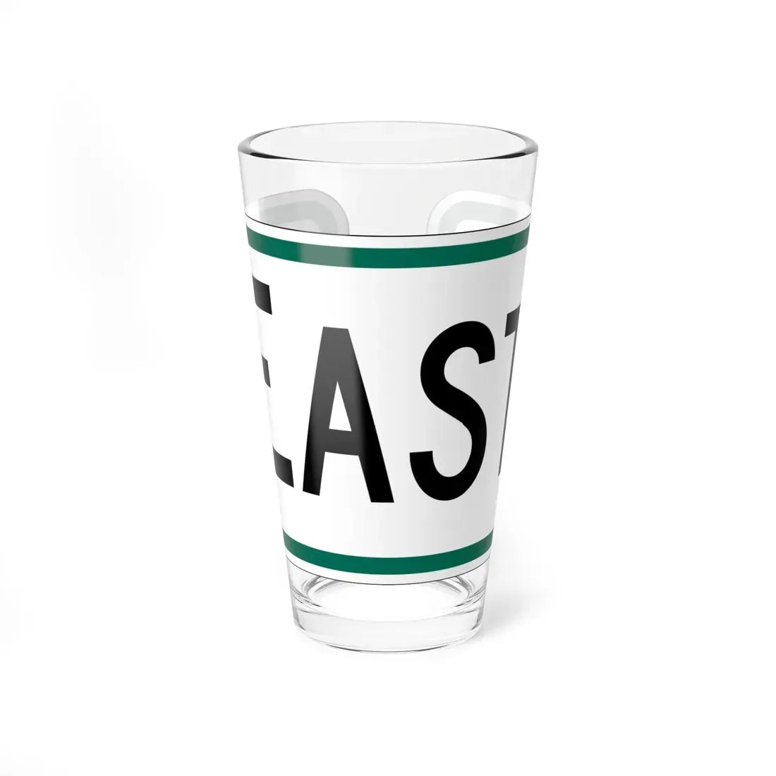 East plate South Dakota (South Dakota) (Road Sign) Pint Glass 16oz 16oz - Go Mug Yourself