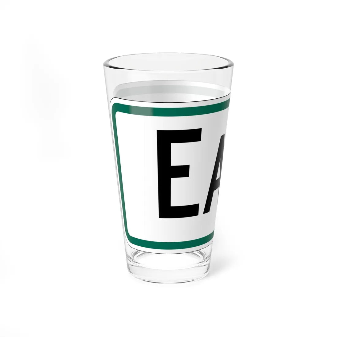 East plate South Dakota (South Dakota) (Road Sign) Pint Glss 16oz - Go Mug Yourself