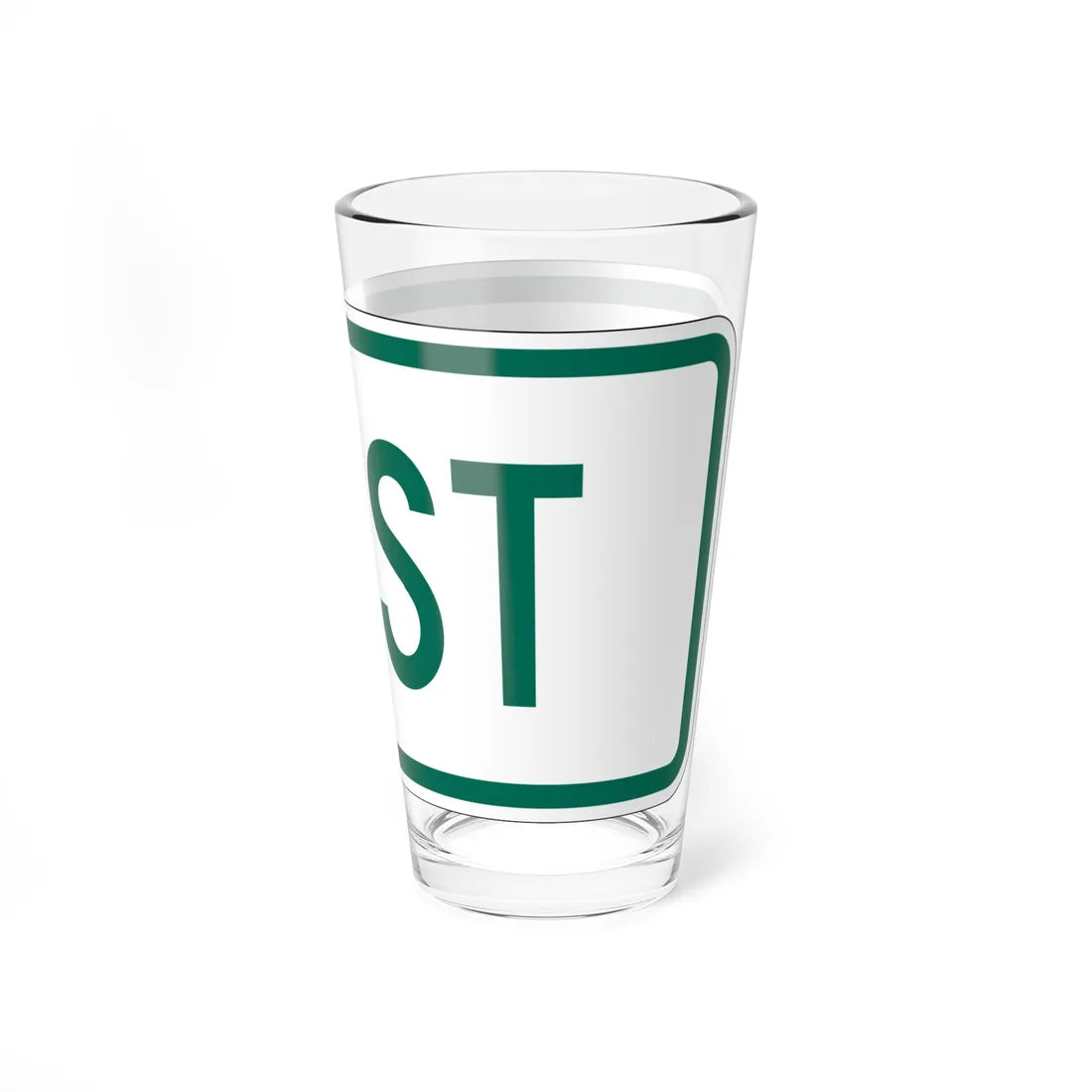 East plate Vermont (Vermont) (Road Sign) Pint Glass 16oz - Go Mug Yourself