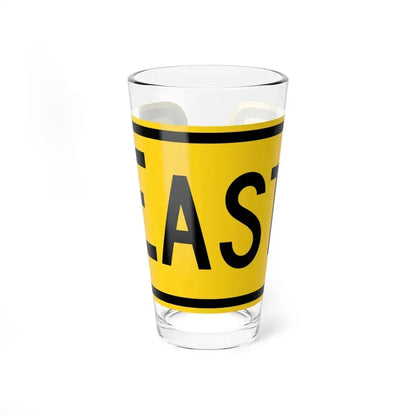 East plate Wyoming (Wyoming) (Road Sign) Pint Glass 16oz 16oz - Go Mug Yourself