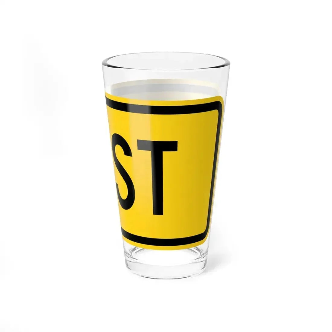 East plate Wyoming (Wyoming) (Road Sign) Pint Glass 16oz - Go Mug Yourself