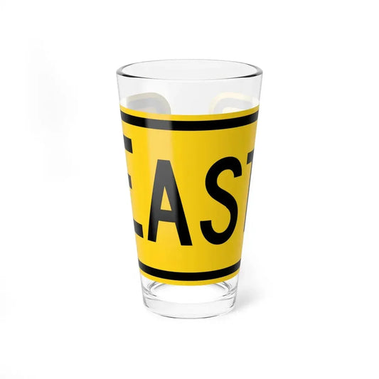 East plate Wyoming (Wyoming) (Road Sign) Pint Glss 16oz 16oz - Go Mug Yourself