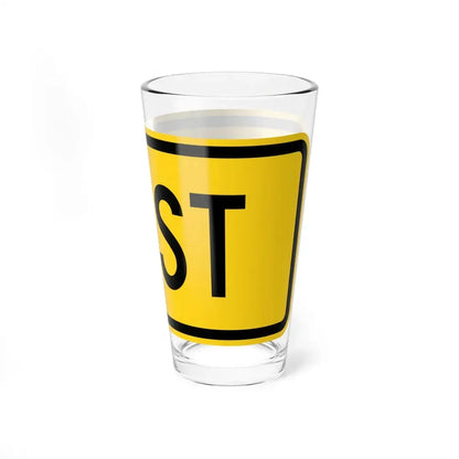 East plate Wyoming (Wyoming) (Road Sign) Pint Glss 16oz - Go Mug Yourself