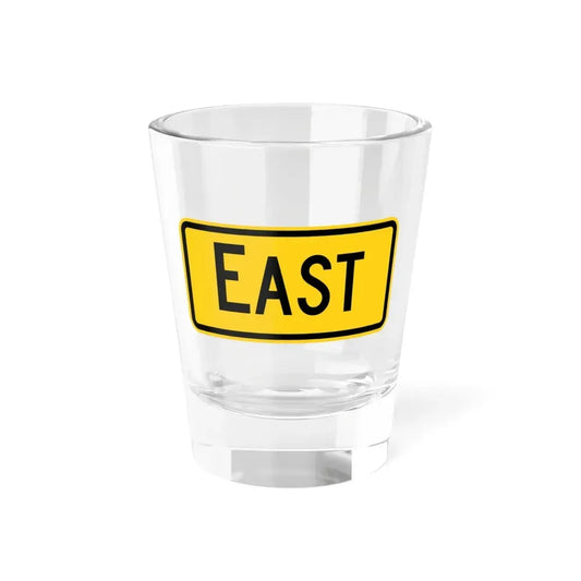 East plate Wyoming (Wyoming) (Road Sign) Shot Glass 1.5oz 1.5oz - Go Mug Yourself