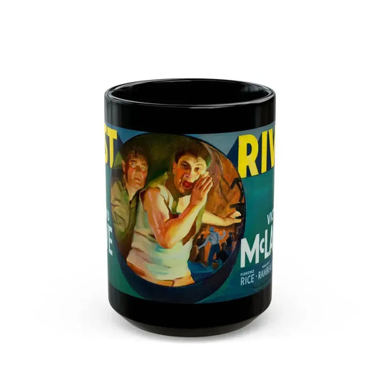 East River, movie poster advertisement - Black Coffee Mug 15oz - Go Mug Yourself