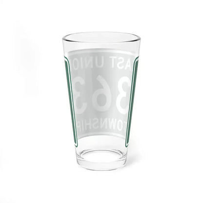 East Union Township Route 363 Wayne County Ohio (Ohio) (Road Sign) Pint Glass 16oz - Go Mug Yourself