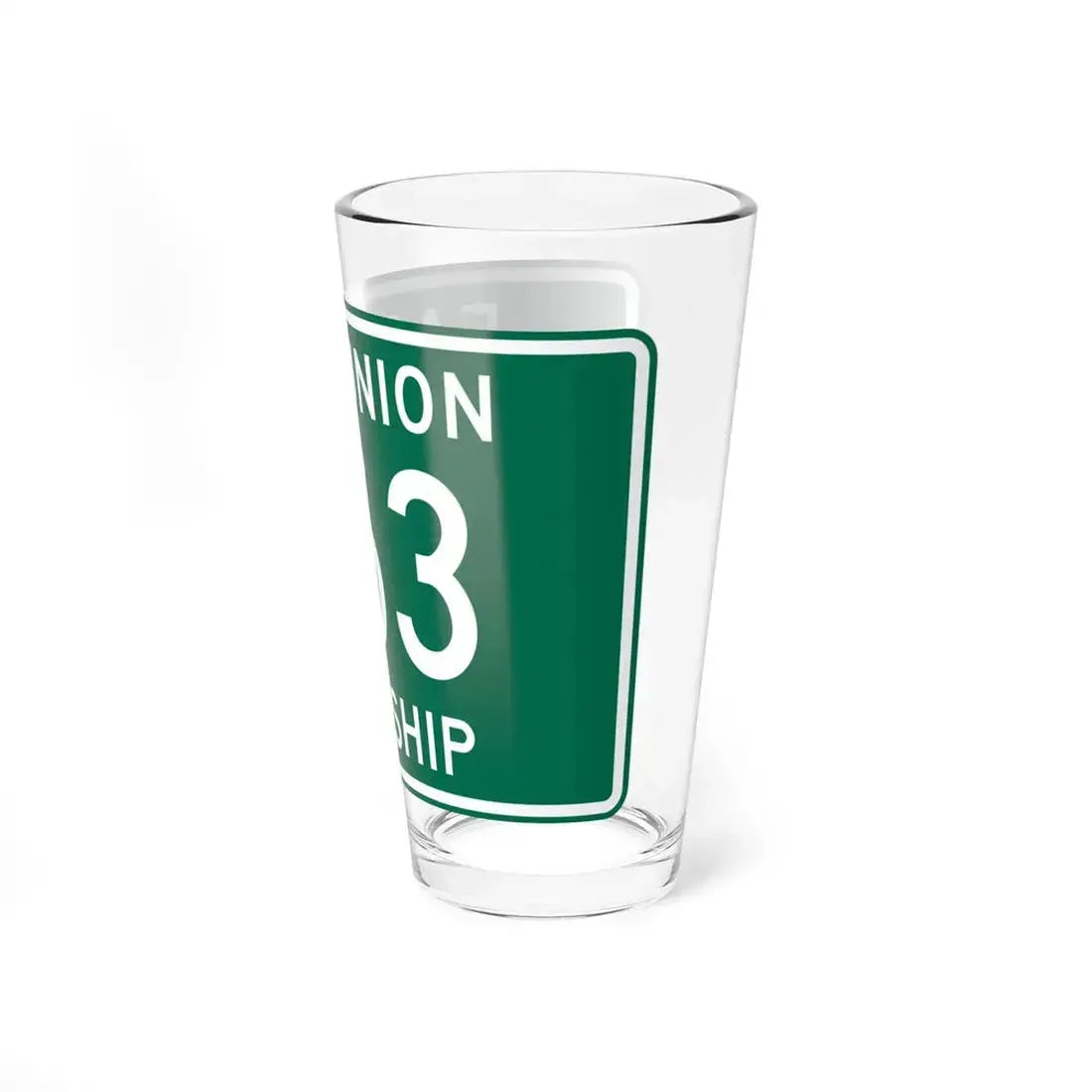 East Union Township Route 363 Wayne County Ohio (Ohio) (Road Sign) Pint Glass 16oz - Go Mug Yourself