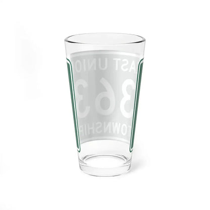 East Union Township Route 363 Wayne County Ohio (Ohio) (Road Sign) Pint Glss 16oz - Go Mug Yourself