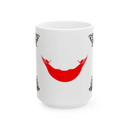 Easter Island flag 1876 to 1888 (Chile) White Coffee Mug 15oz - Go Mug Yourself