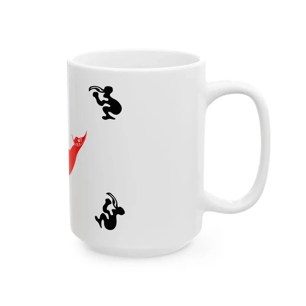 Easter Island flag 1876 to 1888 (Chile) White Coffee Mug - Go Mug Yourself