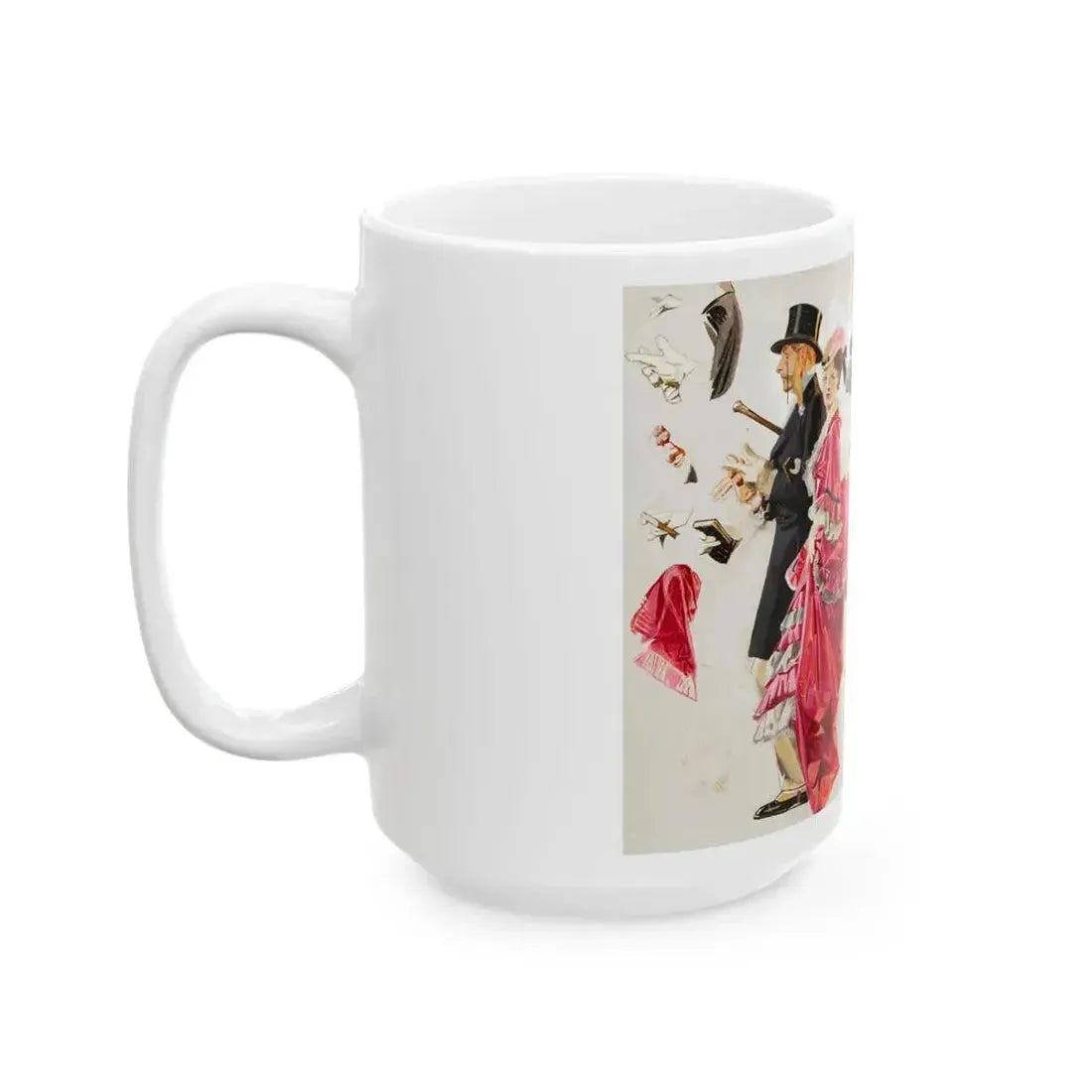 Easter Promenade, The Saturday Evening Post cover study, 1932 - White Coffee Mug - Go Mug Yourself