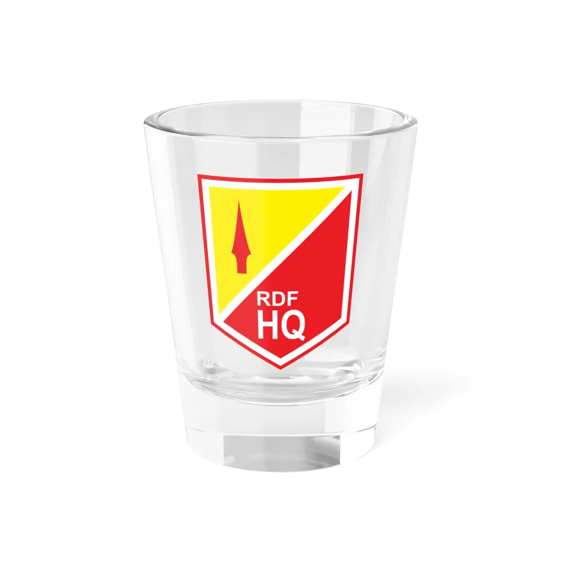 Eastern Brigade RDF HQ (Ireland) (Coat of Arms) Shot Glass 1.5oz 1.5oz - Go Mug Yourself