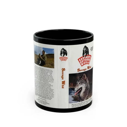 EASTMANS OUTDOOR WORLD SAVAGE WILD (VHS COVER) - Black Coffee Mug 11oz - Go Mug Yourself