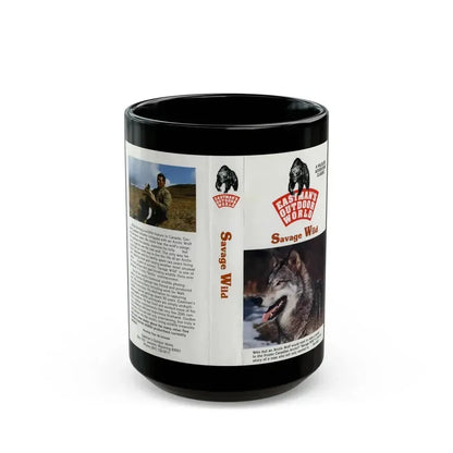 EASTMANS OUTDOOR WORLD SAVAGE WILD (VHS COVER) - Black Coffee Mug 15oz - Go Mug Yourself