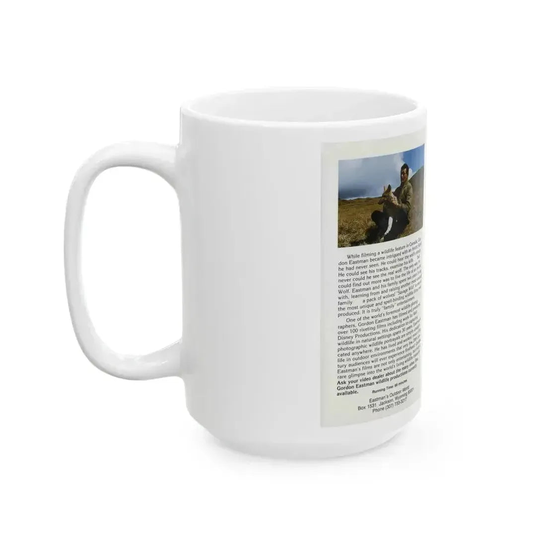 EASTMANS OUTDOOR WORLD SAVAGE WILD (VHS COVER) - White Coffee Mug - Go Mug Yourself