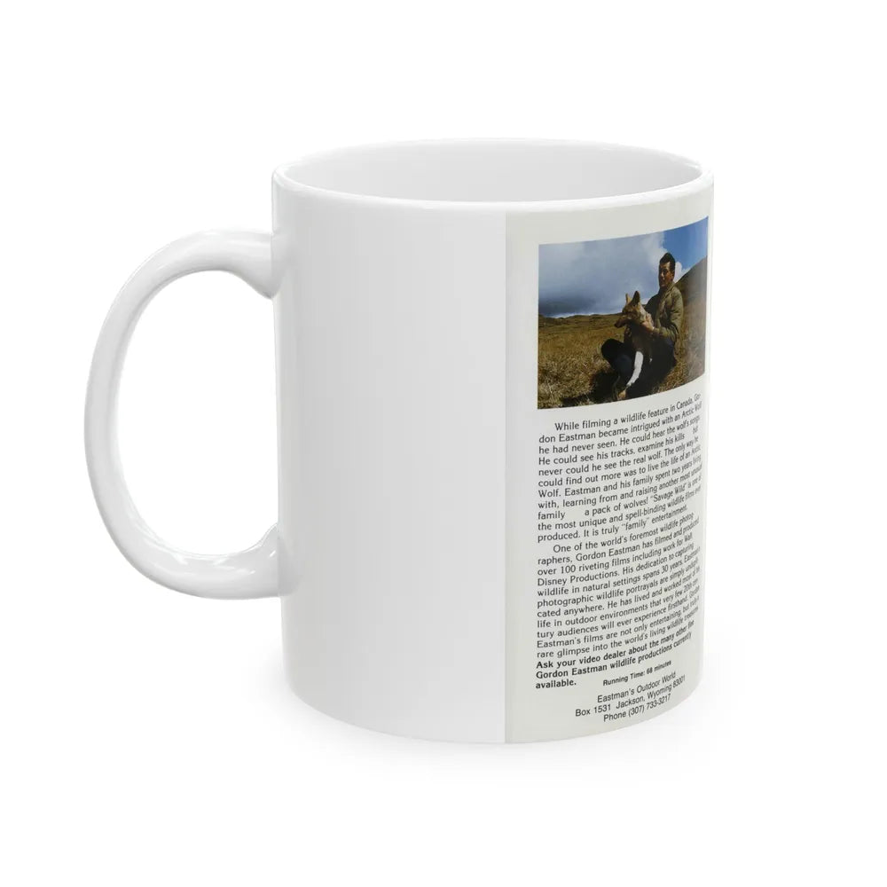 EASTMANS OUTDOOR WORLD SAVAGE WILD (VHS COVER) - White Coffee Mug-Go Mug Yourself