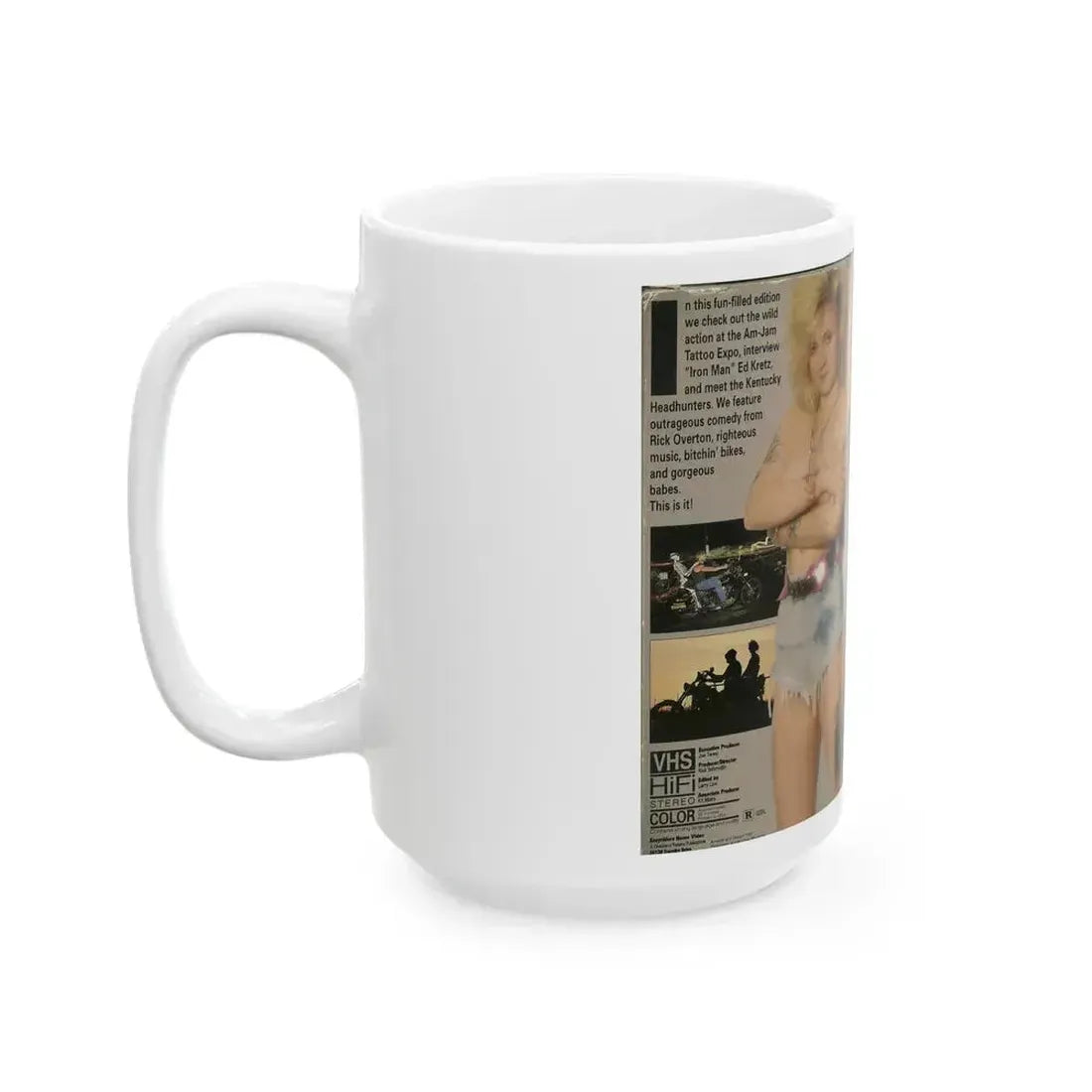 EASY RIDERS VIDEO MAGAZINE NUMBER 12 (VHS COVER) - White Coffee Mug - Go Mug Yourself