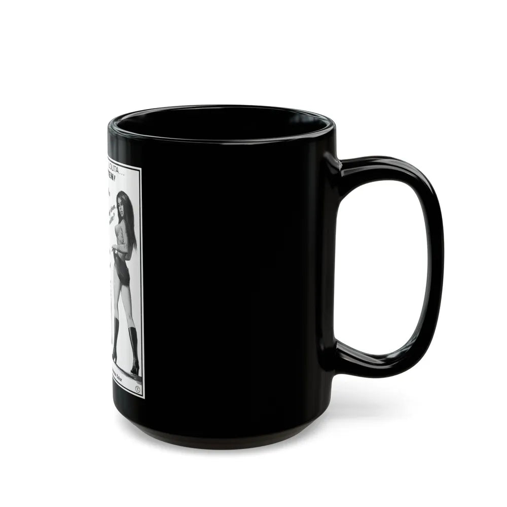 EASY VIRTUE 1972 Movie Poster - Black Coffee Mug-Go Mug Yourself