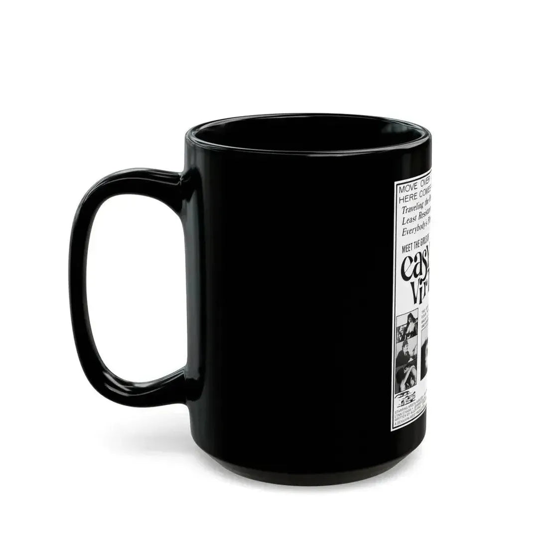 EASY VIRTUE 1972 Movie Poster - Black Coffee Mug - Go Mug Yourself