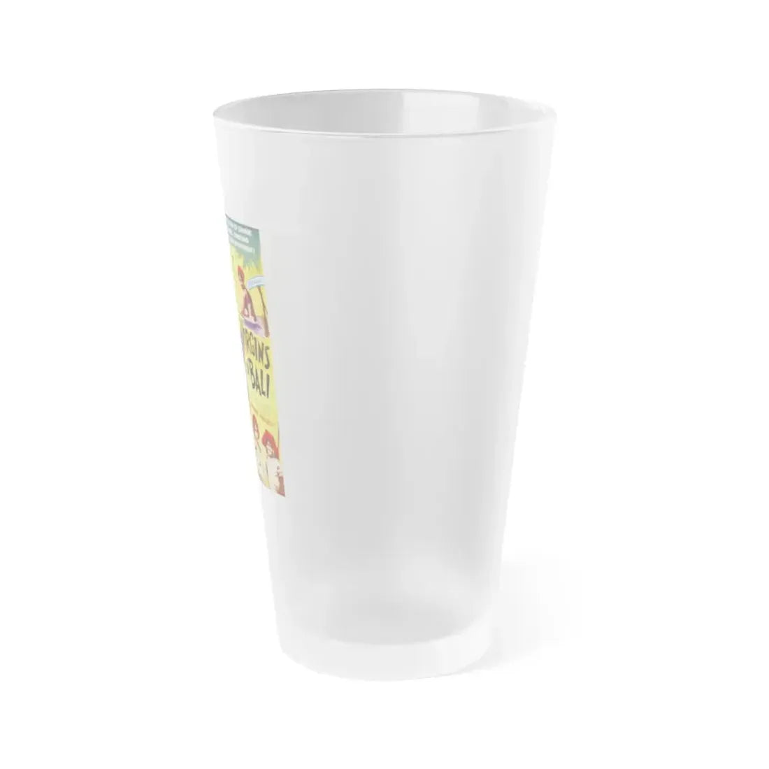 EAT'M ALIVE + VIRGINS OF BALI 1932 Movie Poster - Frosted Pint Glass 16oz - Go Mug Yourself