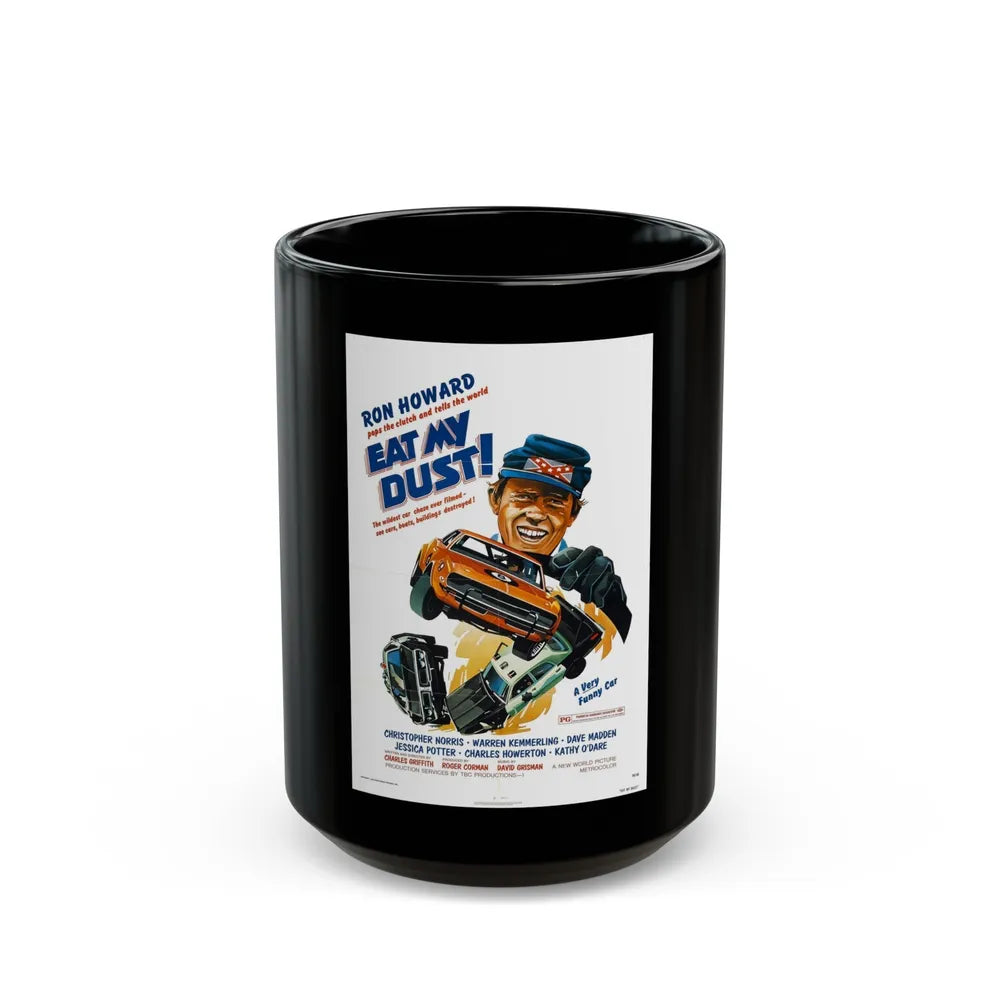 EAT MY DUST 1976 Movie Poster - Black Coffee Mug-15oz-Go Mug Yourself