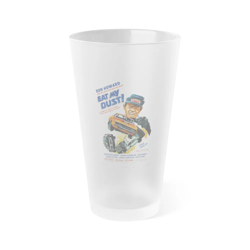 EAT MY DUST 1976 Movie Poster - Frosted Pint Glass 16oz-16oz-Frosted-Go Mug Yourself