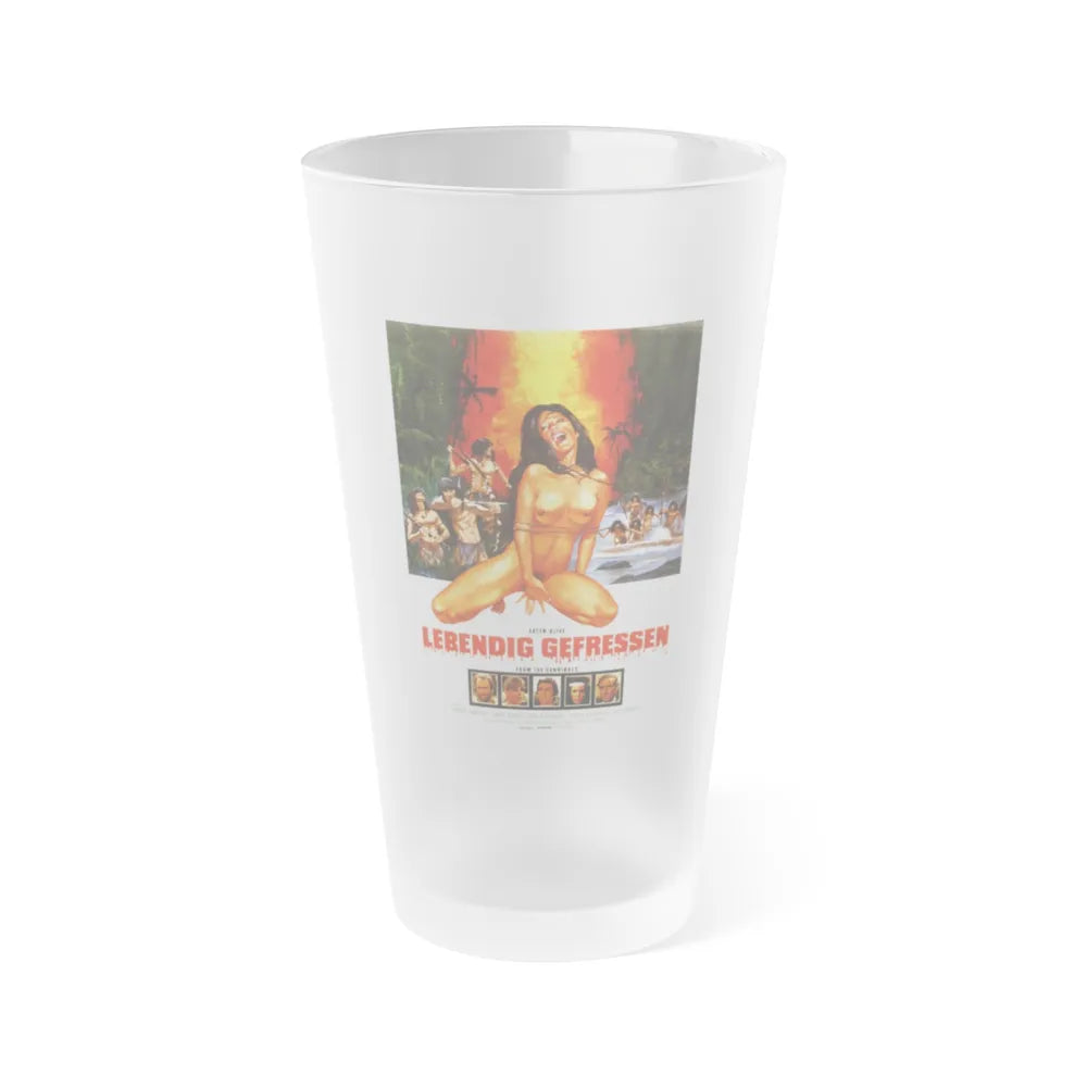 EATEN ALIVE (GERMAN) 1976 Movie Poster - Frosted Pint Glass 16oz-16oz-Frosted-Go Mug Yourself