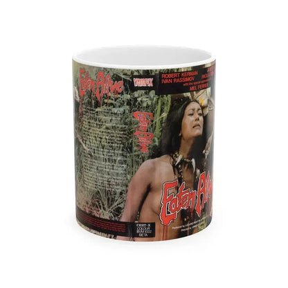 EATEN ALIVE VAMPIX (VHS COVER) - White Coffee Mug 11oz - Go Mug Yourself