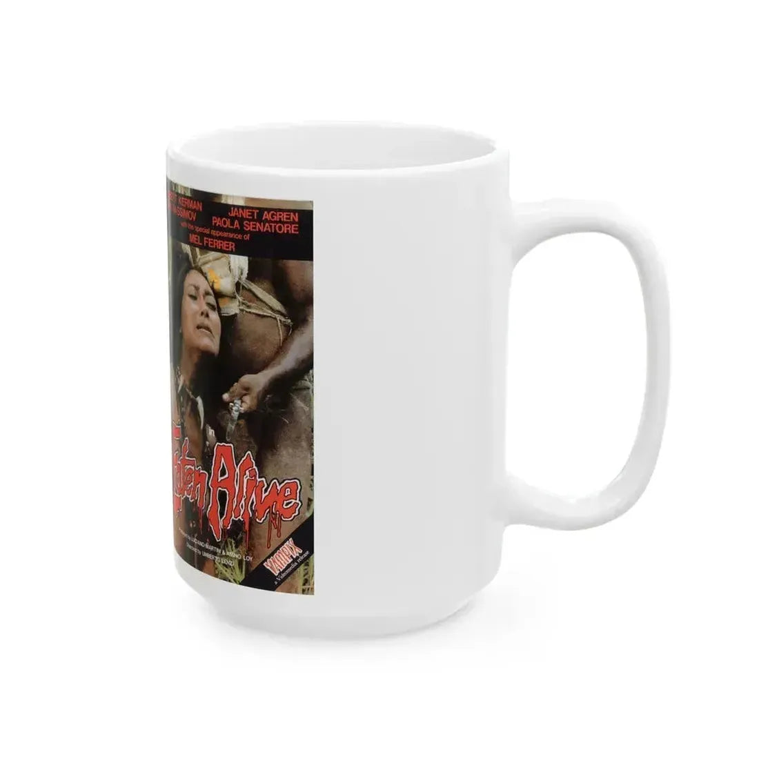 EATEN ALIVE VAMPIX (VHS COVER) - White Coffee Mug - Go Mug Yourself