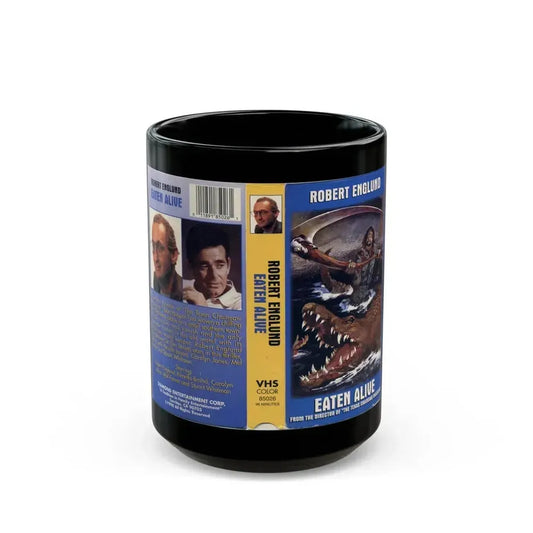 EATEN ALIVE (VHS COVER) - Black Coffee Mug 15oz - Go Mug Yourself