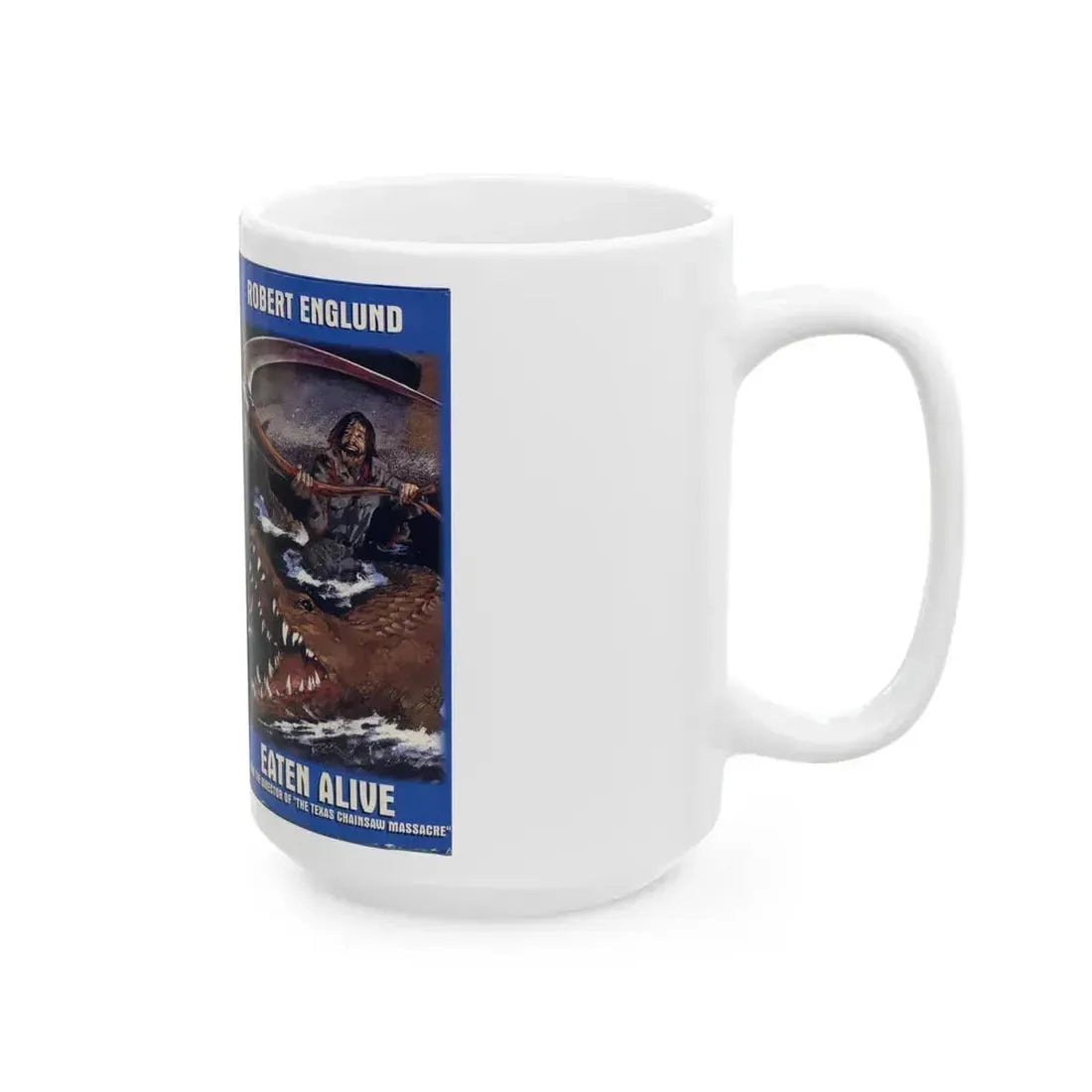 EATEN ALIVE (VHS COVER) - White Coffee Mug - Go Mug Yourself
