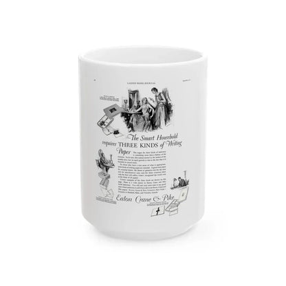 Eaton ad, Ladies' Home Journal, September 1927 - White Coffee Mug 15oz - Go Mug Yourself