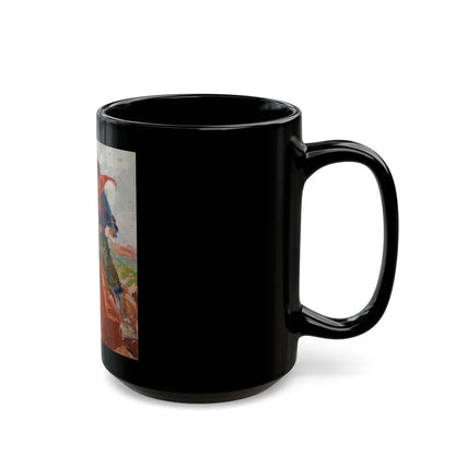 Cowboys on the Plains - Black Coffee Mug-Go Mug Yourself