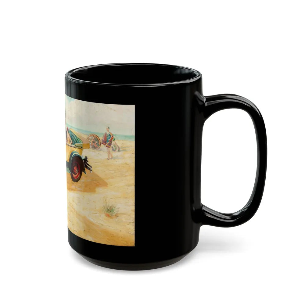 Buick Motors ad illustration - Black Coffee Mug-Go Mug Yourself