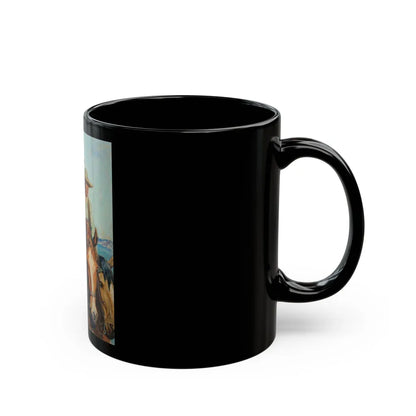 Dude Wrangler, The Saturday Evening Post interior illustration, March 10, 1934 - Black Coffee Mug-Go Mug Yourself