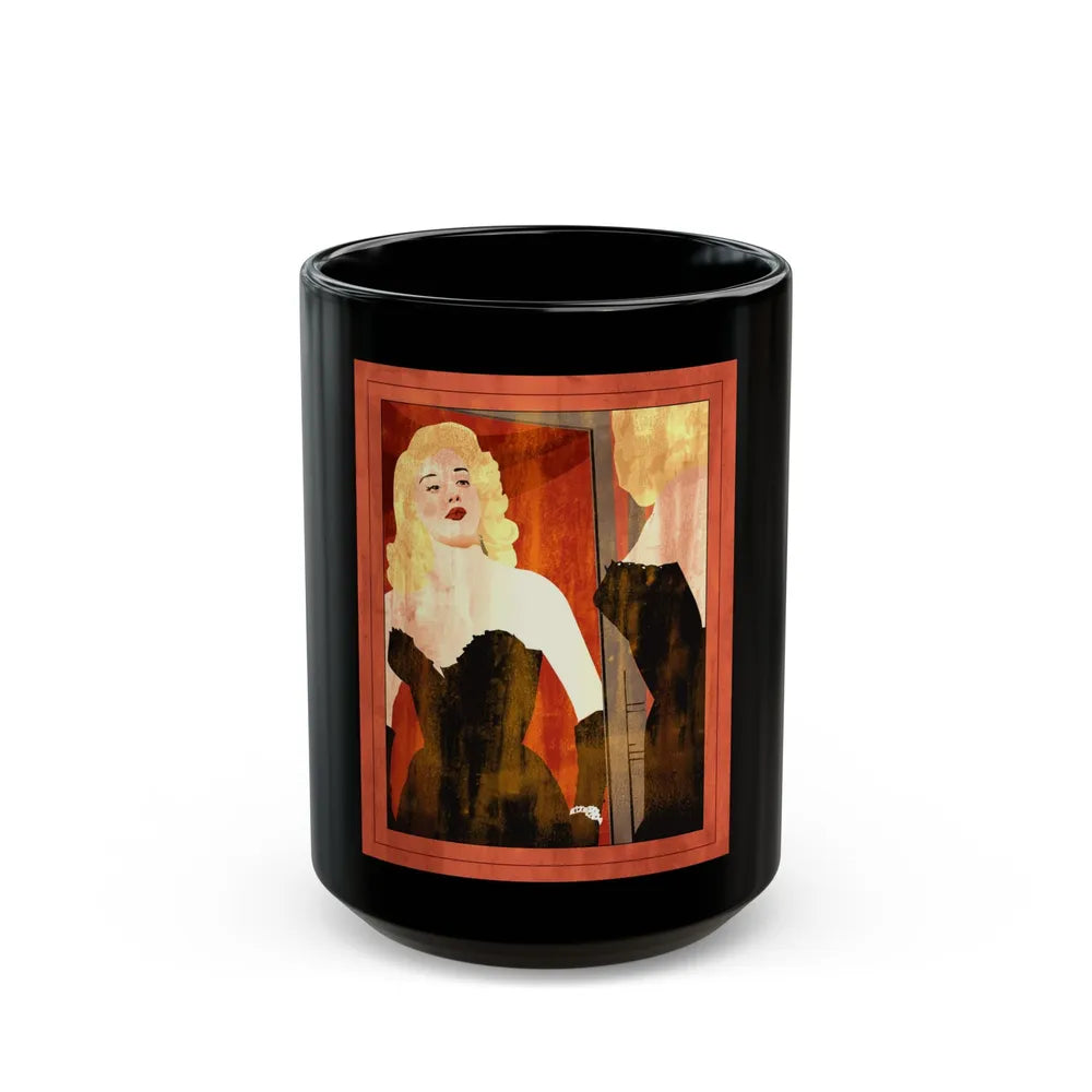 Diana Dors in Hell - Black Coffee Mug-15oz-Go Mug Yourself