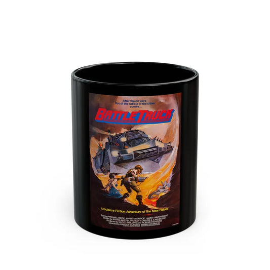 BATTLETRUCK (WARLORDS OF THE 21ST CENTURY) 1982 Movie Poster - Black Coffee Mug-11oz-Go Mug Yourself