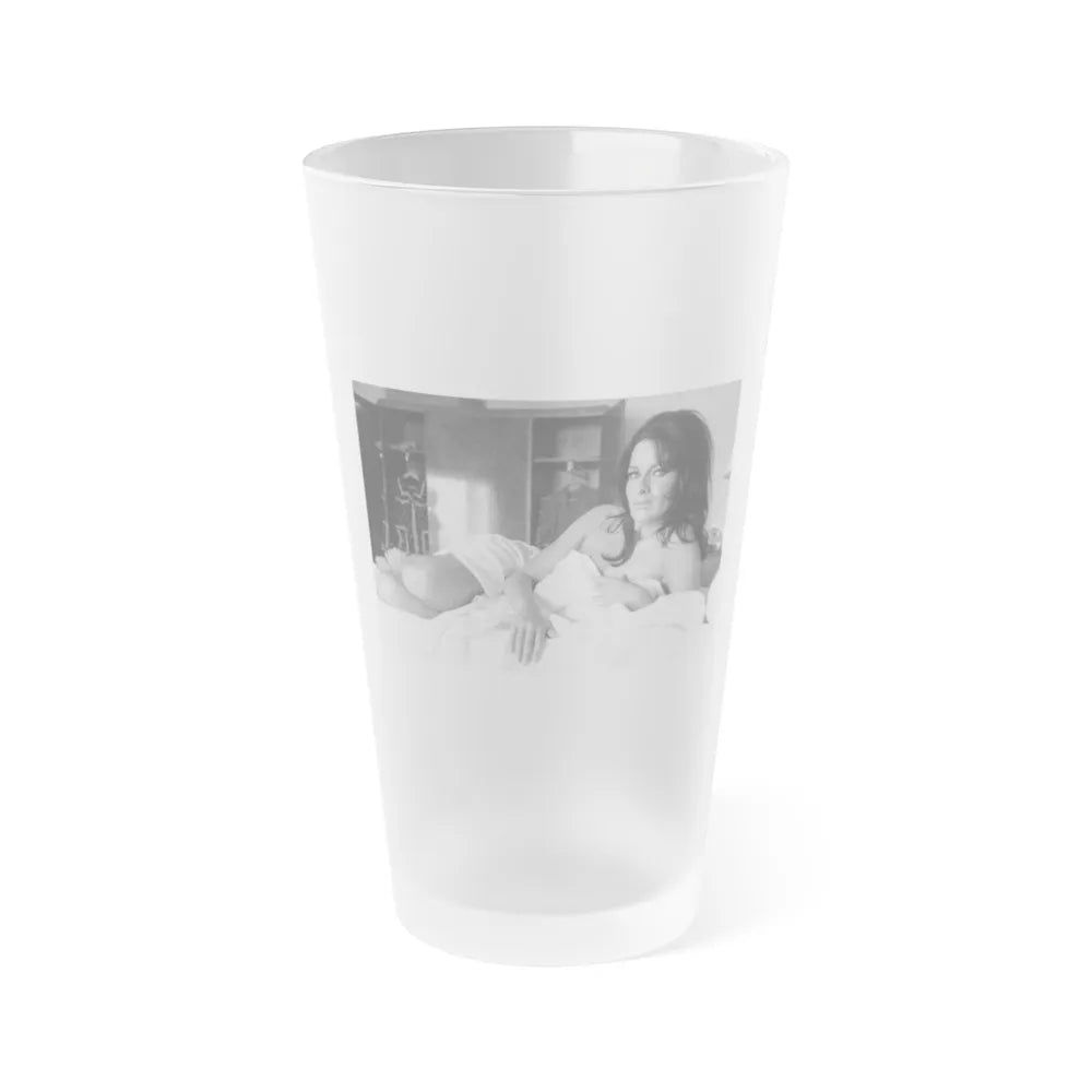 Lisa Gastoni #41 (Vintage Female Icon) Frosted Pint 16oz-16oz-Frosted-Go Mug Yourself