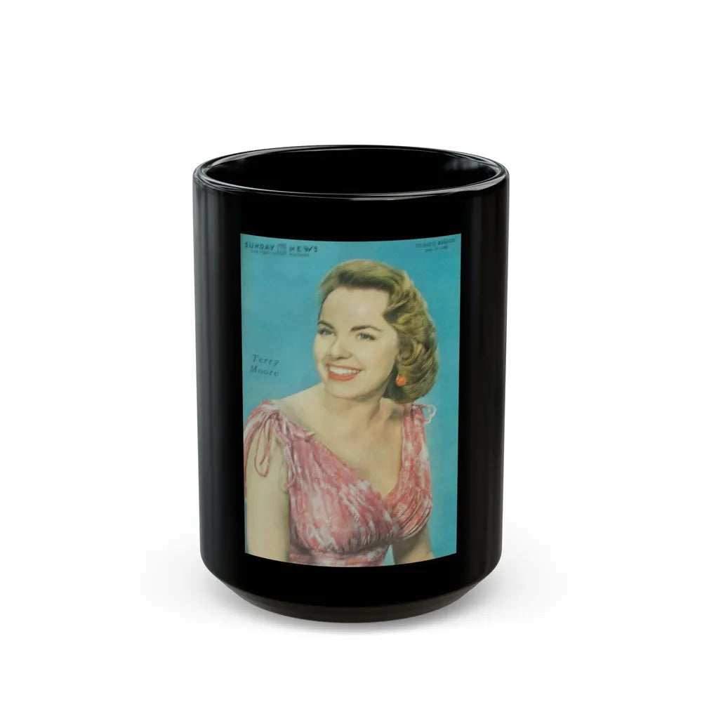 Terry Moore #577 - Sunday News Mag. Cover (Vintage Female Icon) Black Coffee Mug-15oz-Go Mug Yourself